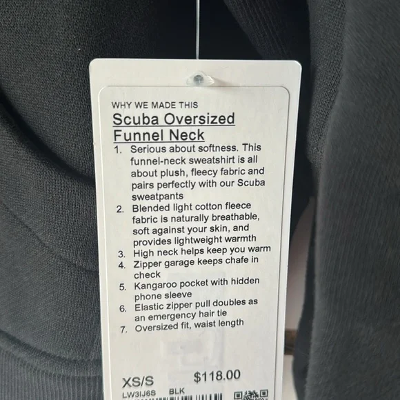 Scuba Oversized Funnel Neck Half Zip - Picture 5 of 6